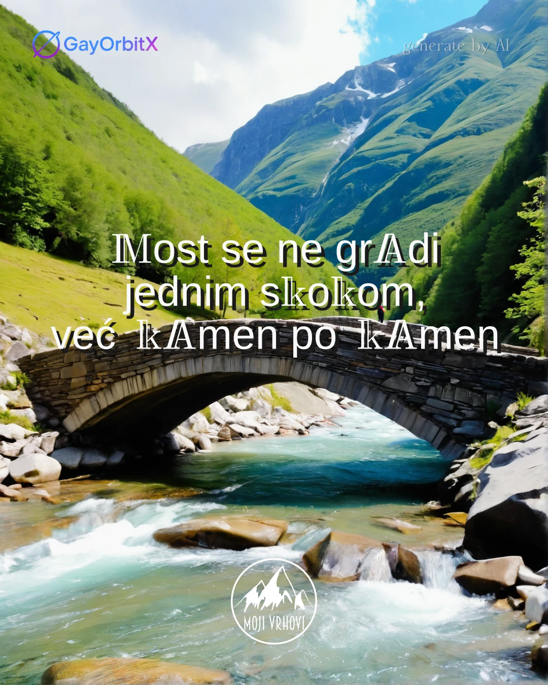 Most se ne gradi jednim skokom, već kamen po kamen