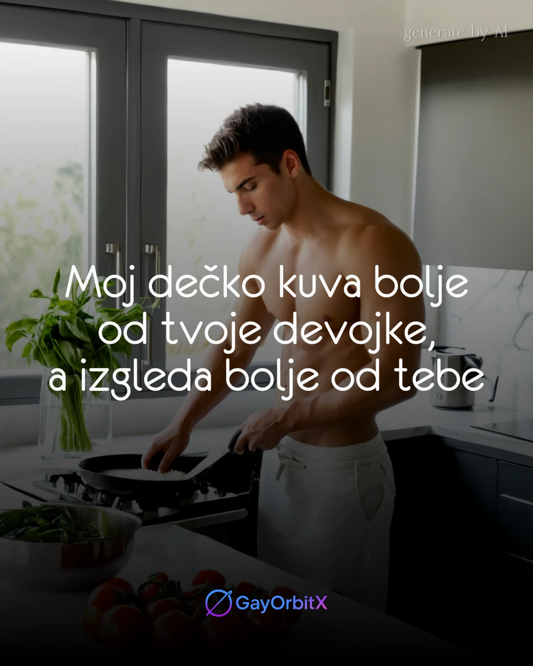 Moj dečko kuva bolje od tvoje devojke, a izgleda bolje od tebe