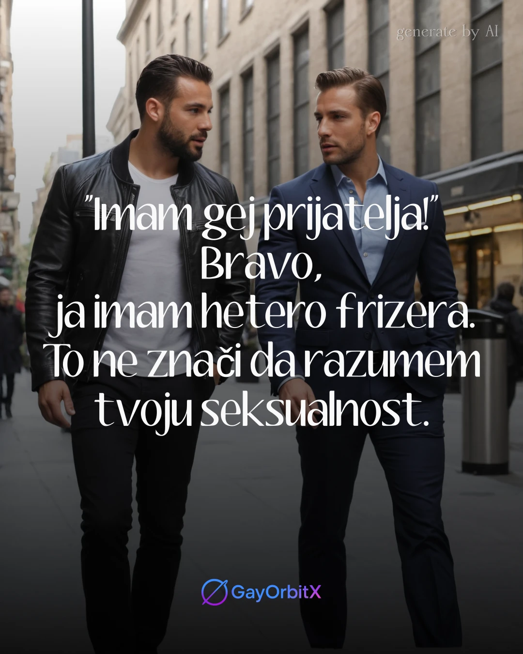 "Imam gej prijatelja!" Bravo, ja imam hetero frizera. To ne znači da razumem tvoju seksualnost.