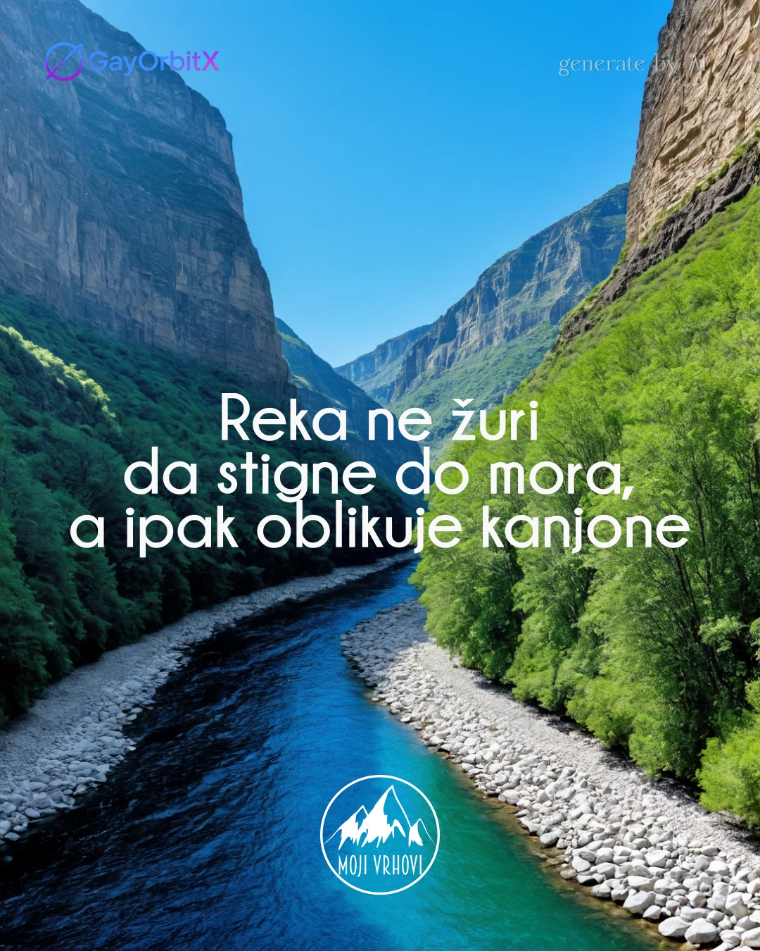 Reka ne žuri da stigne do mora, a ipak oblikuje kanjone